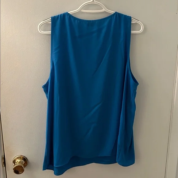 Nine West Vibrant Blue V-Neck Tank Top - Picture 11 of 12